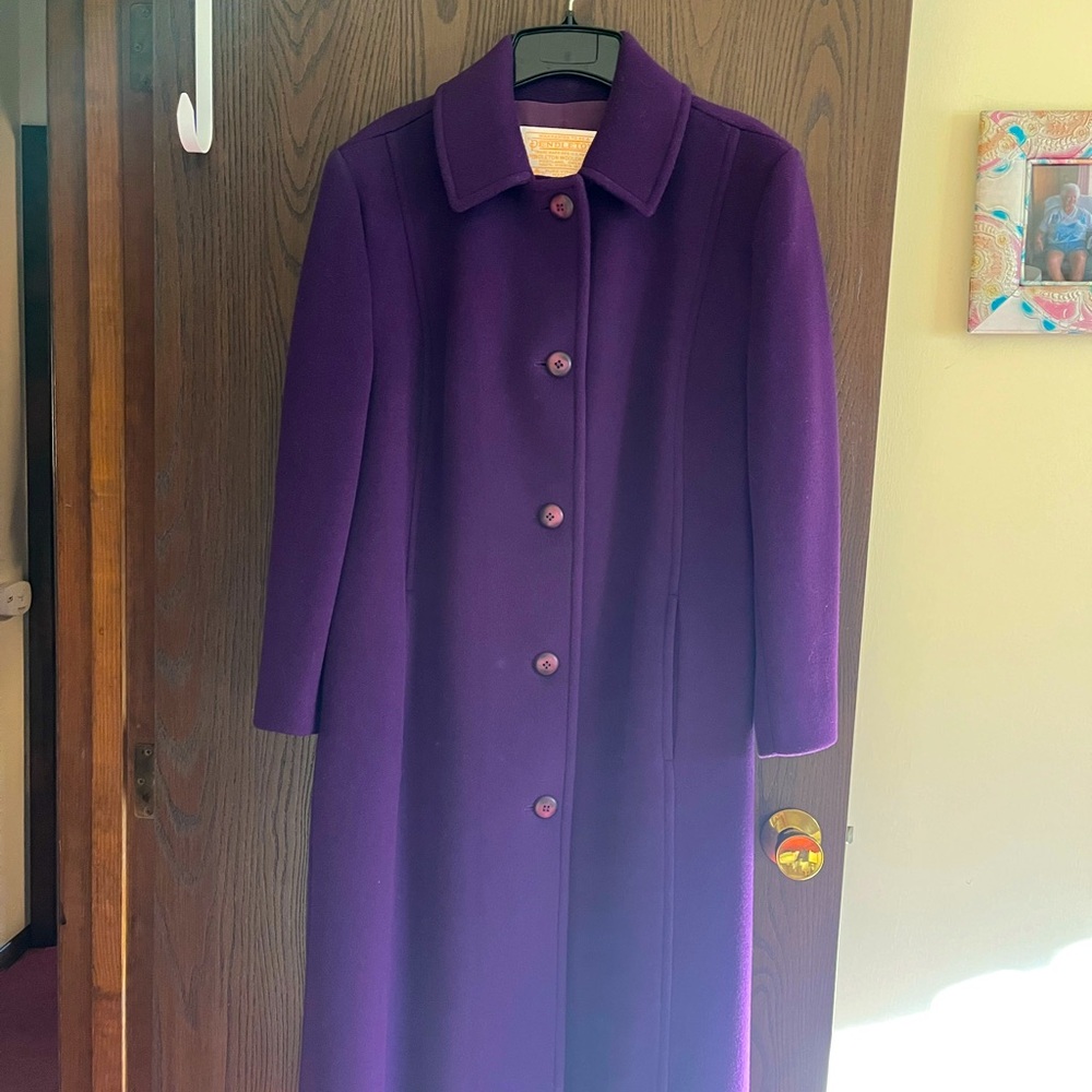 Vintage Pendleton Royal purple wool coat. Size 8. Perfect in every way,giftable